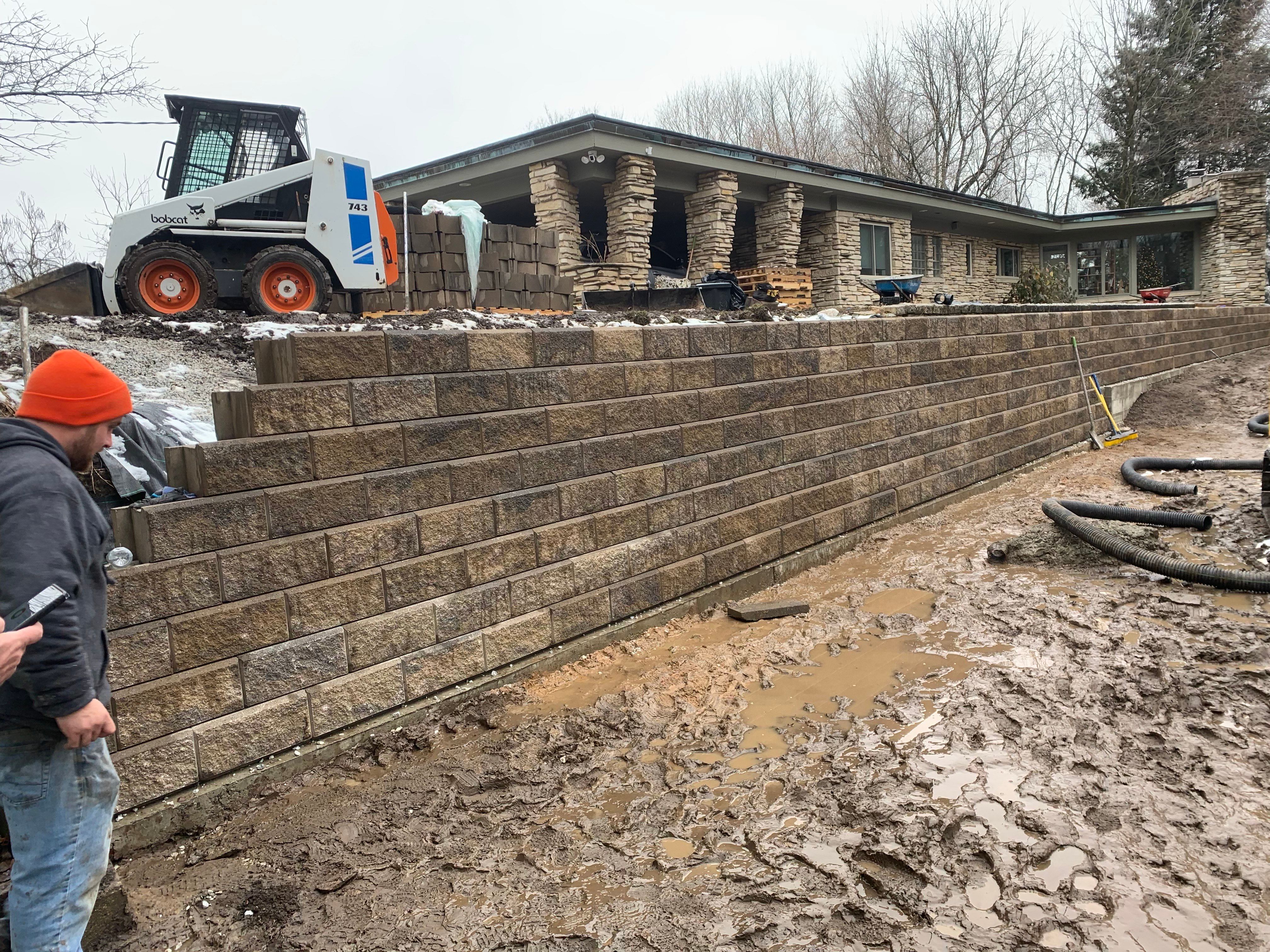 Retaining Walls for Curb Concepts Plus in Mishawaka, IN