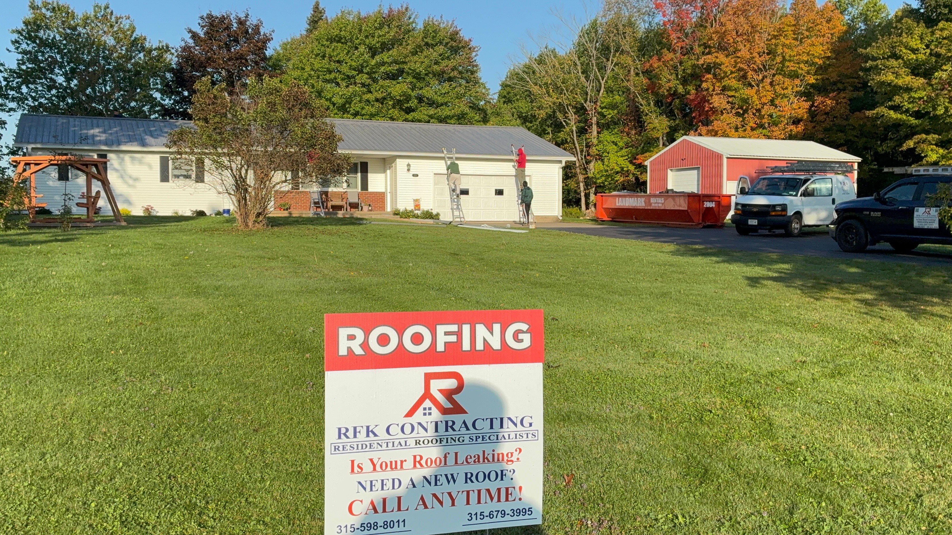 Roofing Installation for RFK Contracting in Wolcott, NY