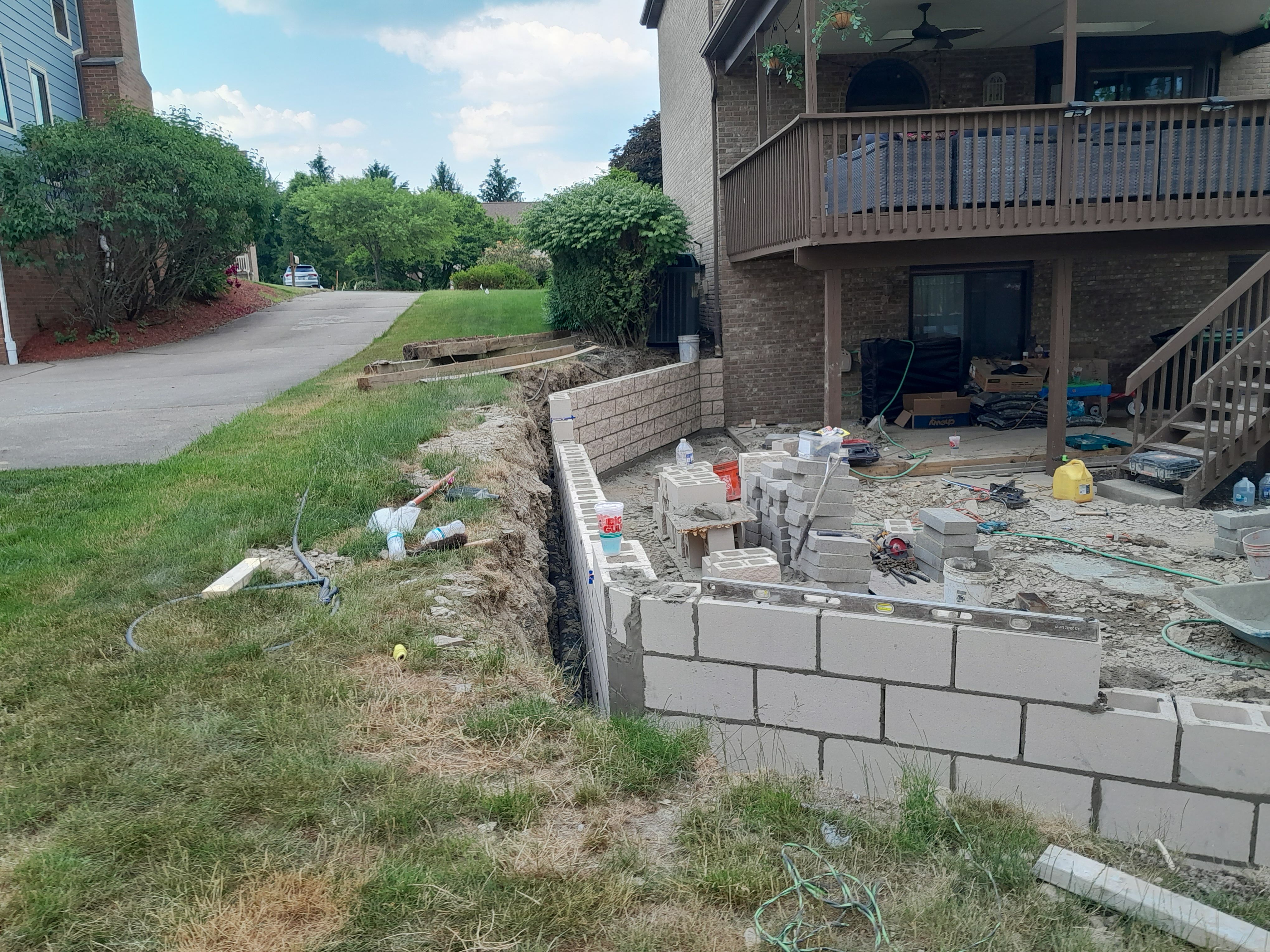 Retaining Wall  for Joseph Little Home Improvements in Pittsburgh, PA