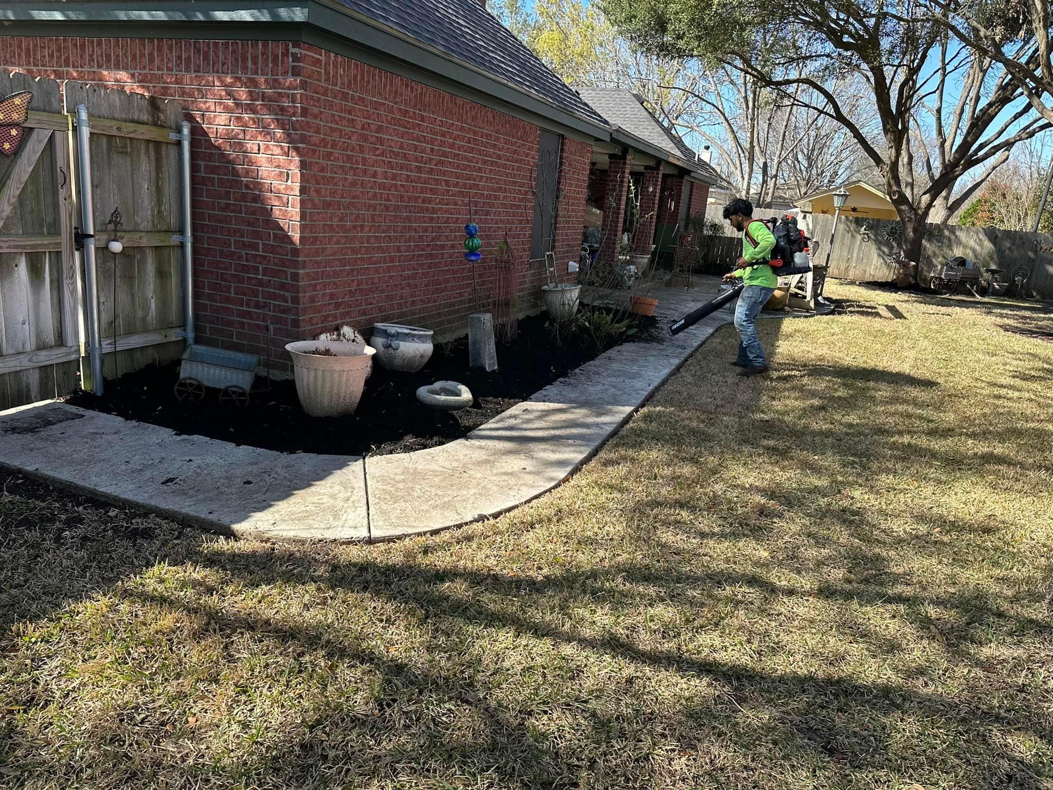 Mowing for Allen Lawn Care in Taylor, Texas