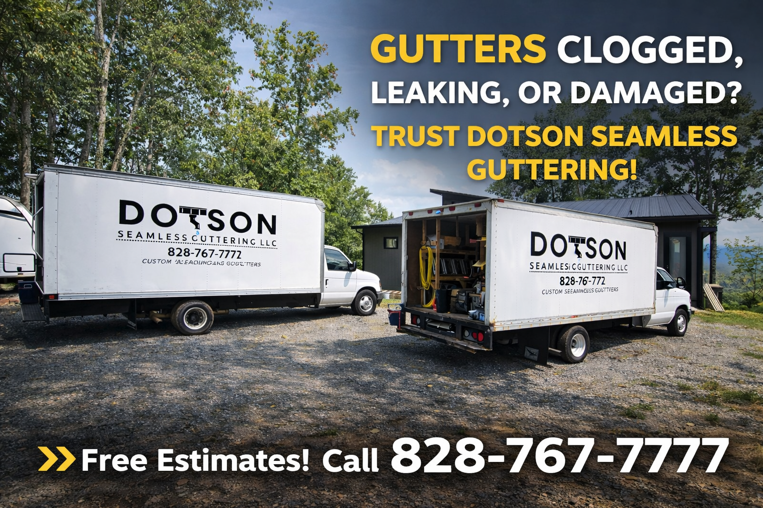  for Dotson Seamless Guttering LLC in Mars Hill, NC
