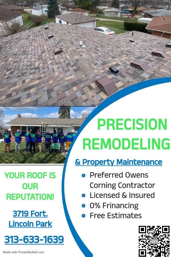  for Precision Remodeling and Property Maintenance  in Detroit, MI