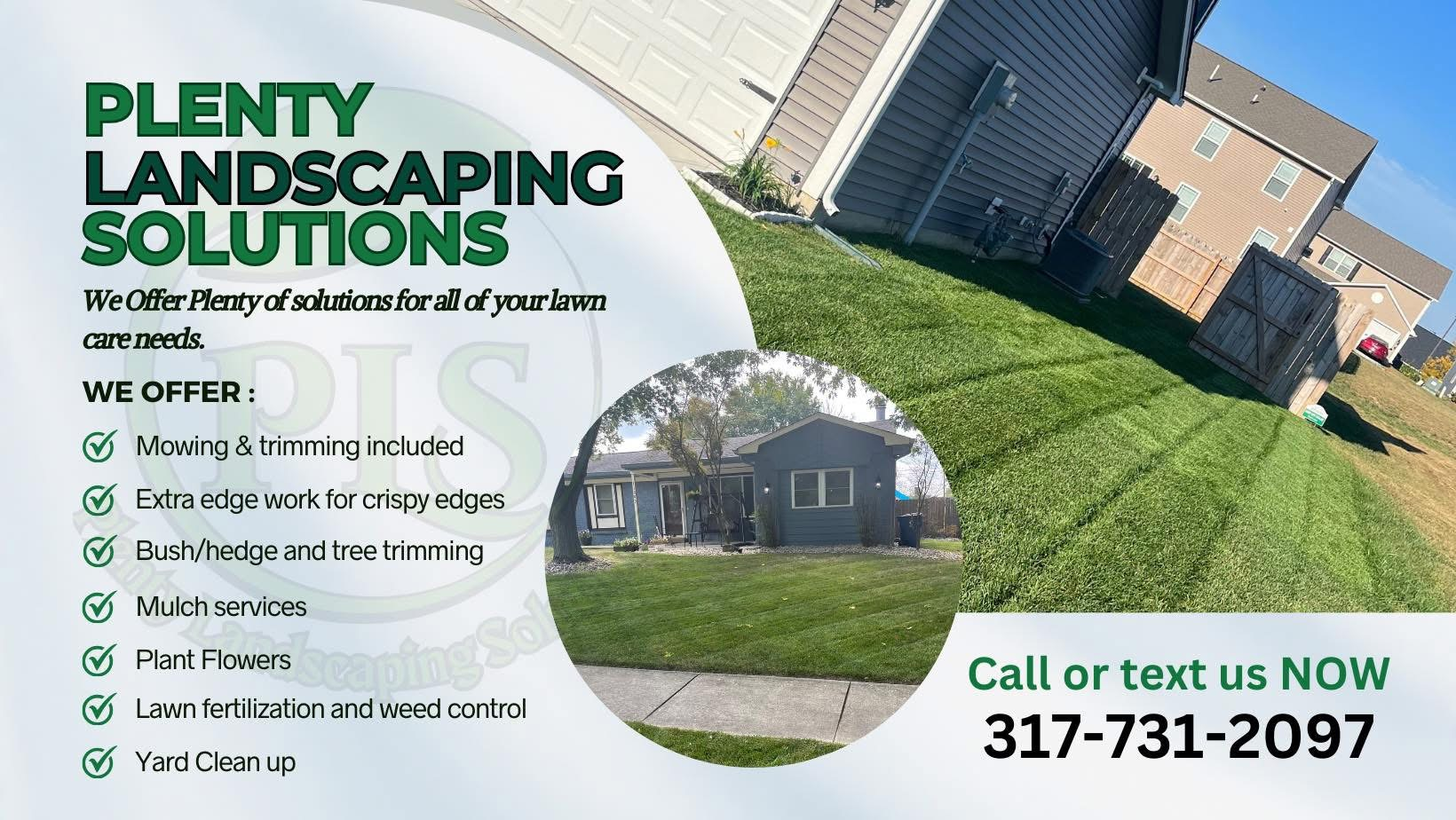  for Plenty Landscaping Solutions in Indianapolis, IN