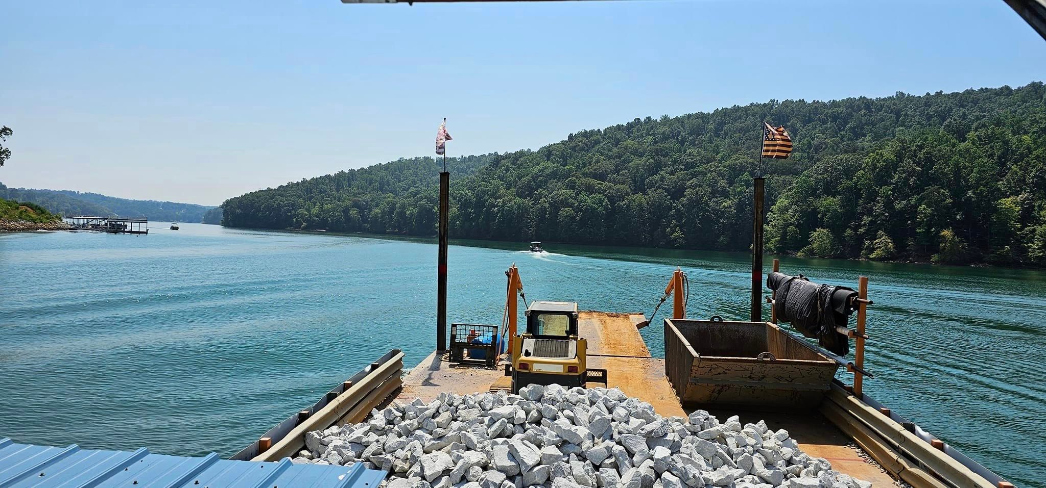 Rip Rap for Restoration Shoreline Norris Lake Rip Rap in Norris Lake, TN
