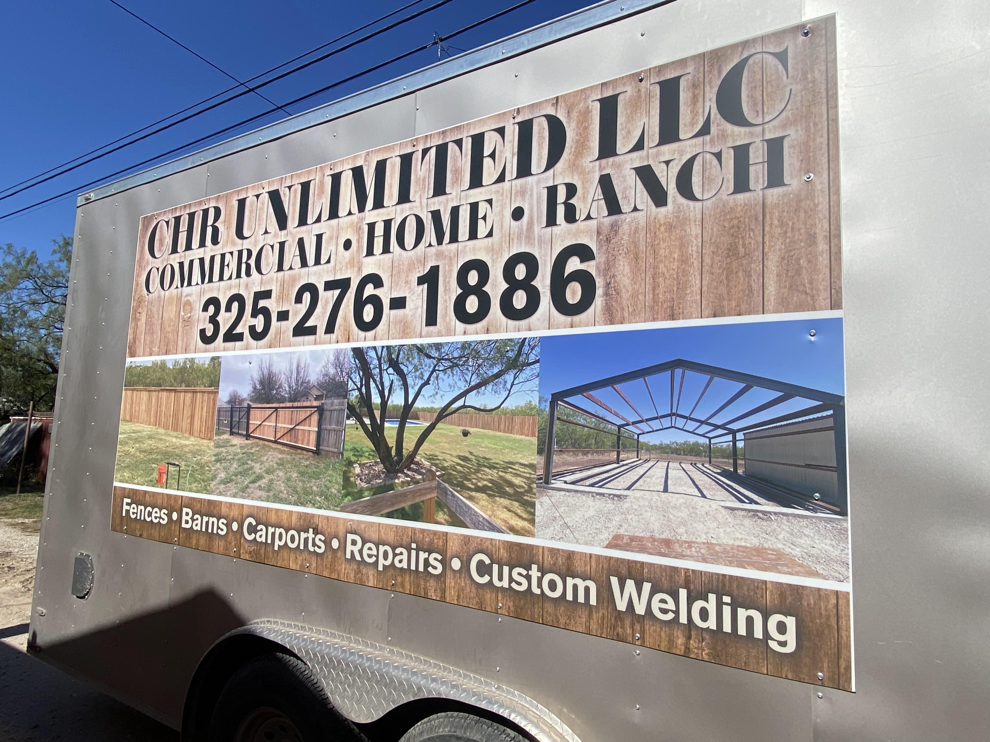  for CHR Unlimited LLC in San Angelo, Texas