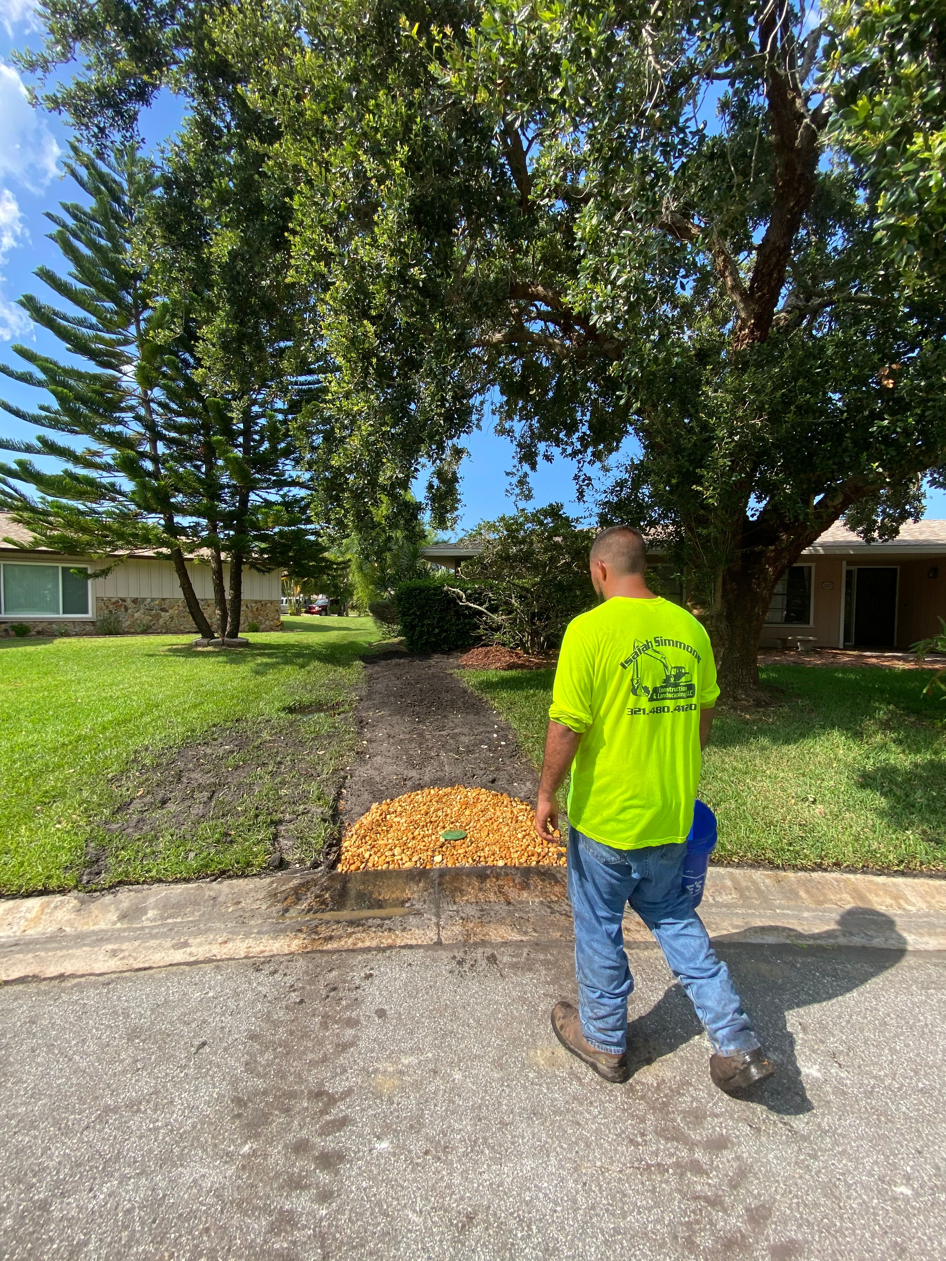 Full scale landscape designing and installations for Isaiah Simmons Construction and Landscaping LLC in Brevard County, Florida