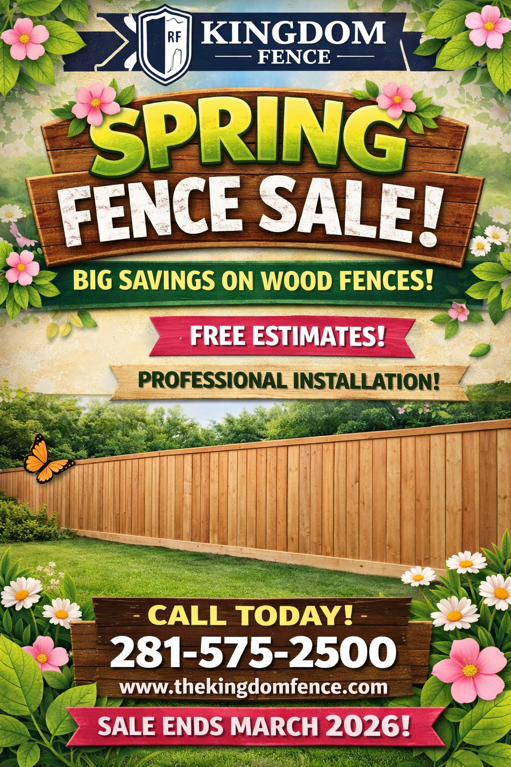  for Kingdom Fence in Houston, TX