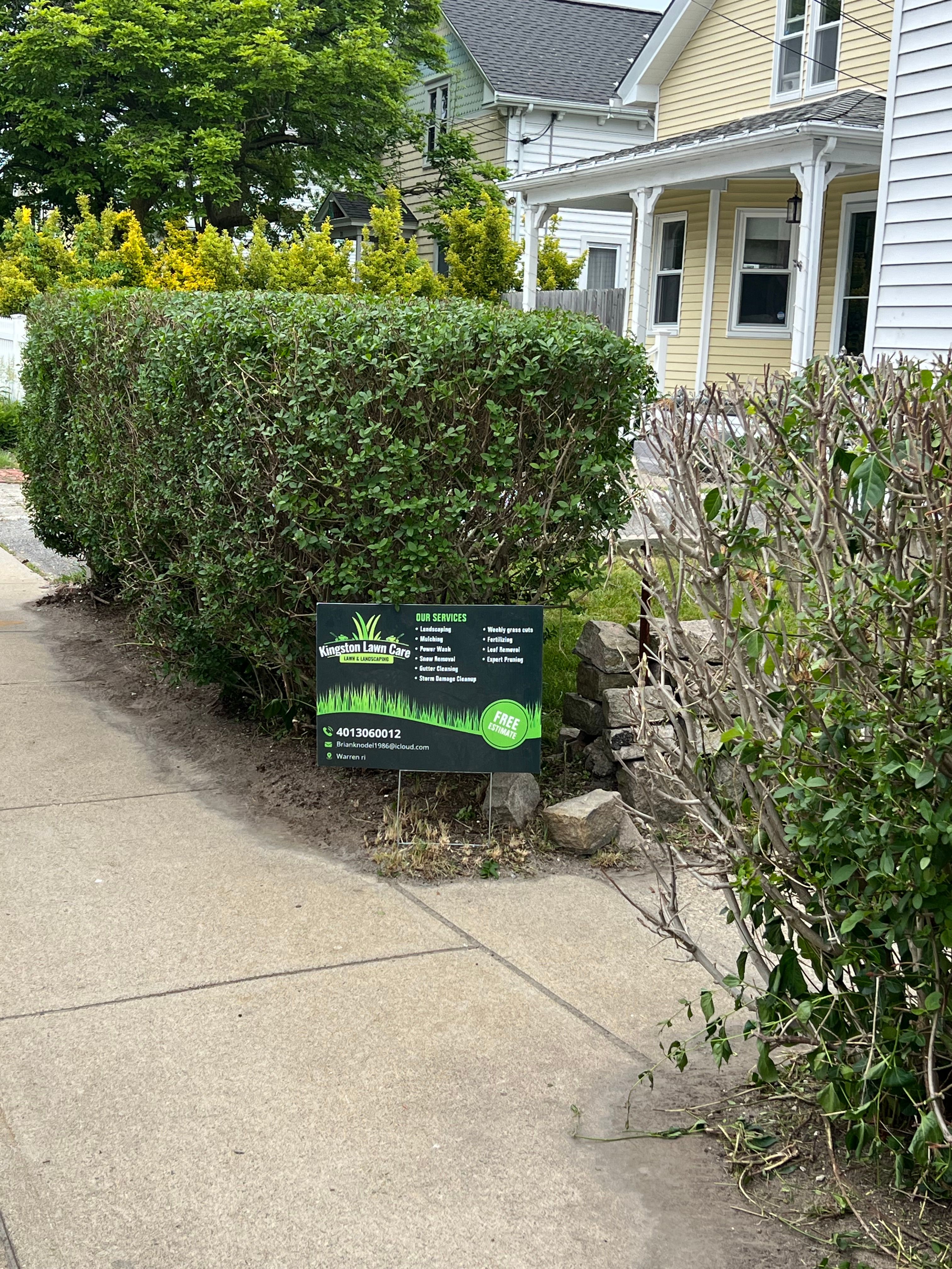  for Kingston Lawn Care in Warren, RI