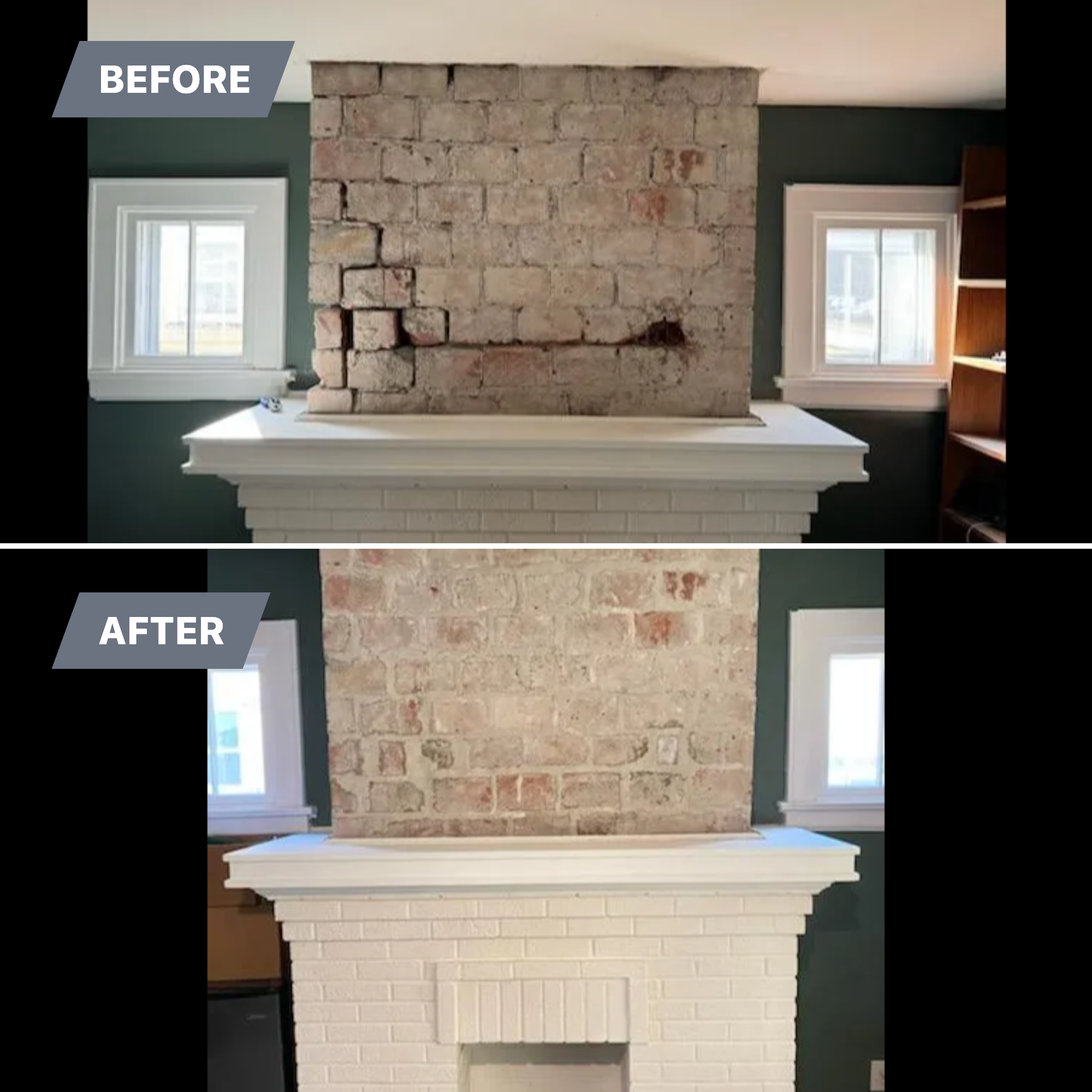 Before and Afters for Shamblin Masonry & Restoration in Columbus, Ohio