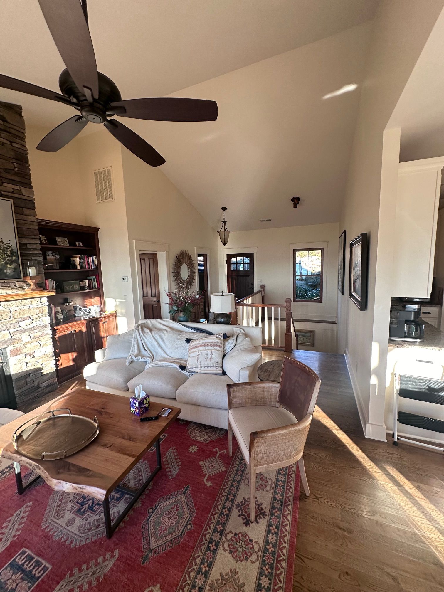 Interior painting Cole Residence for WNC Superior Property Services in Asheville , NC