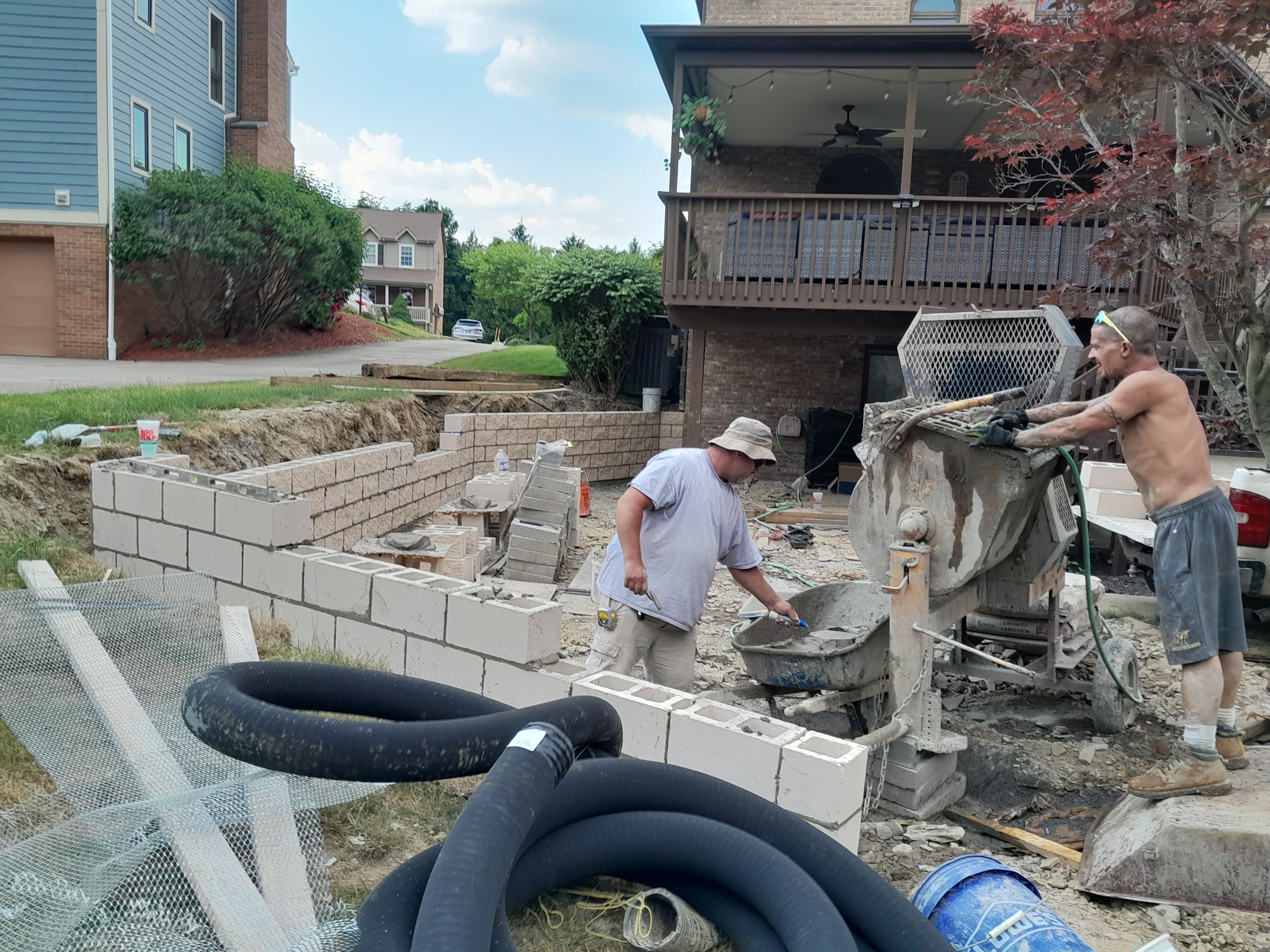 Retaining Wall  for Joseph Little Home Improvements in Pittsburgh, PA