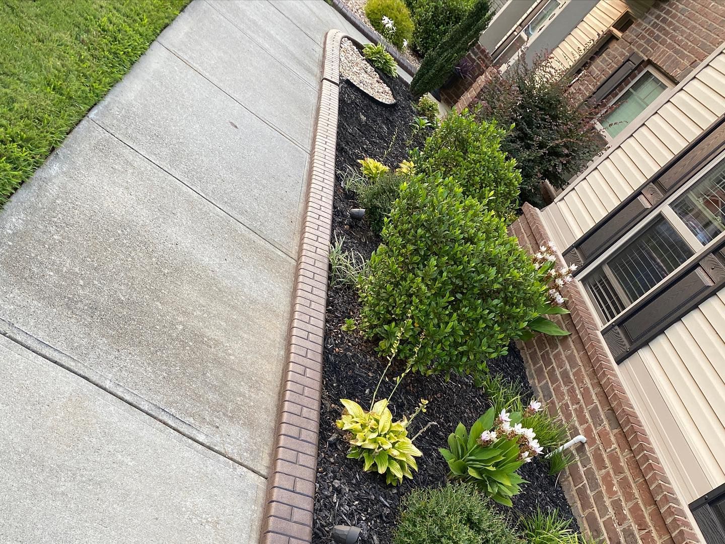 Landscaping for JIF Concrete Services in Greenville, SC