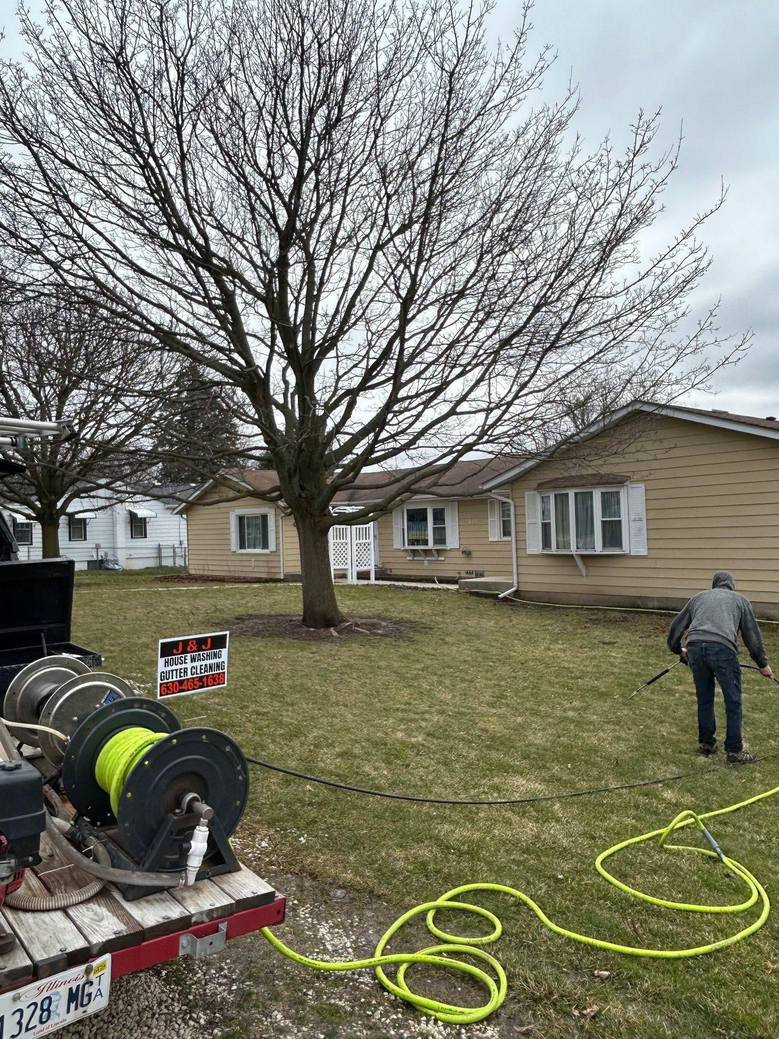 Home Softwash for J&J Power Washing and Gutter Cleaning in Sycamore, IL