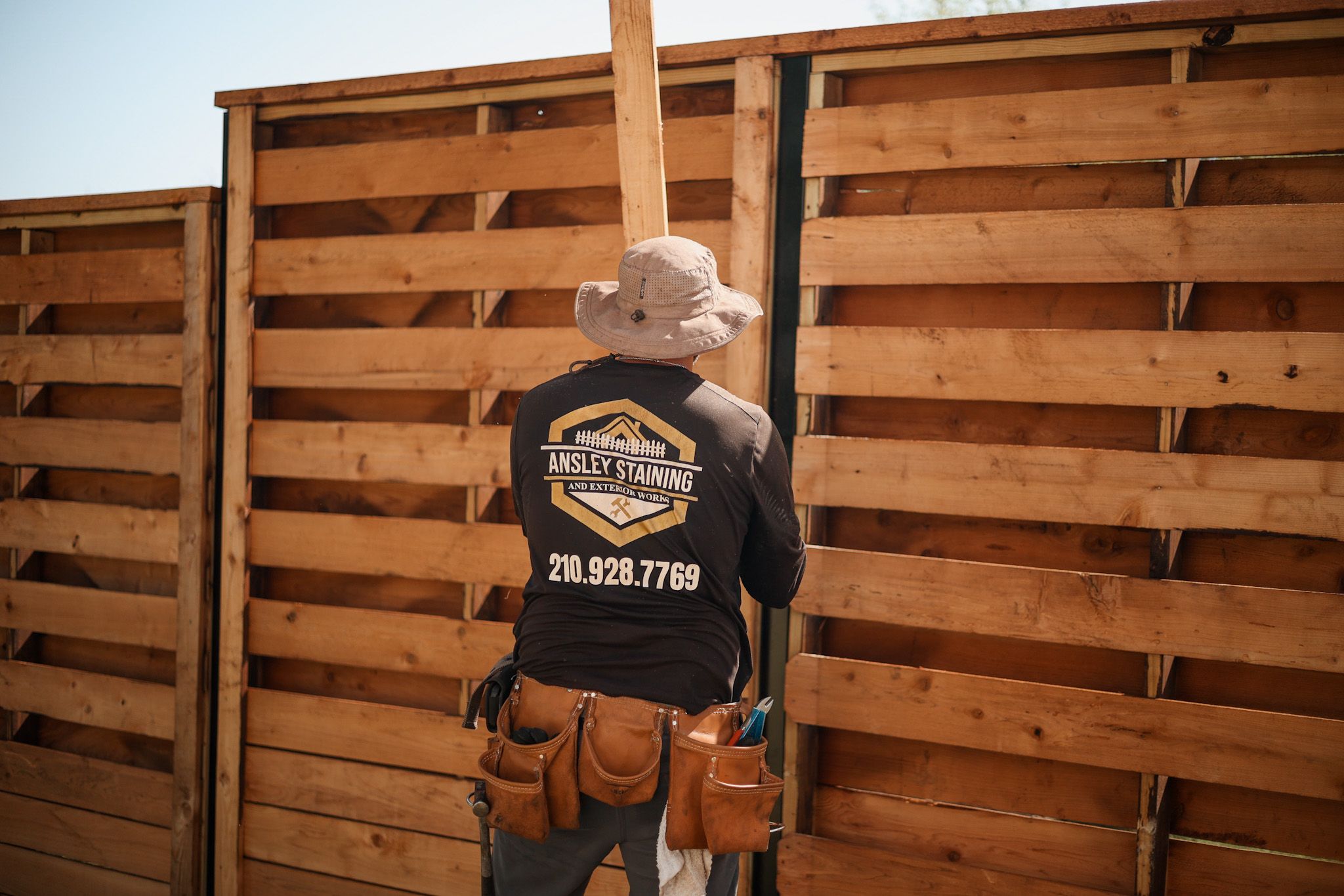 Fence Staining for Ansley Staining and Exterior Works in New Braunfels, TX