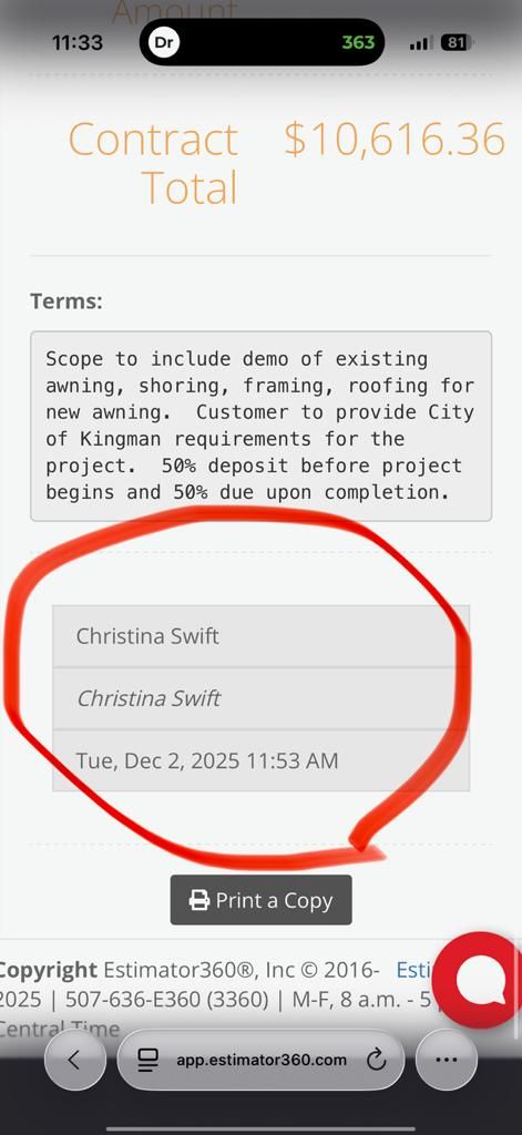  for Ant Farm Construction in Kingman, AZ