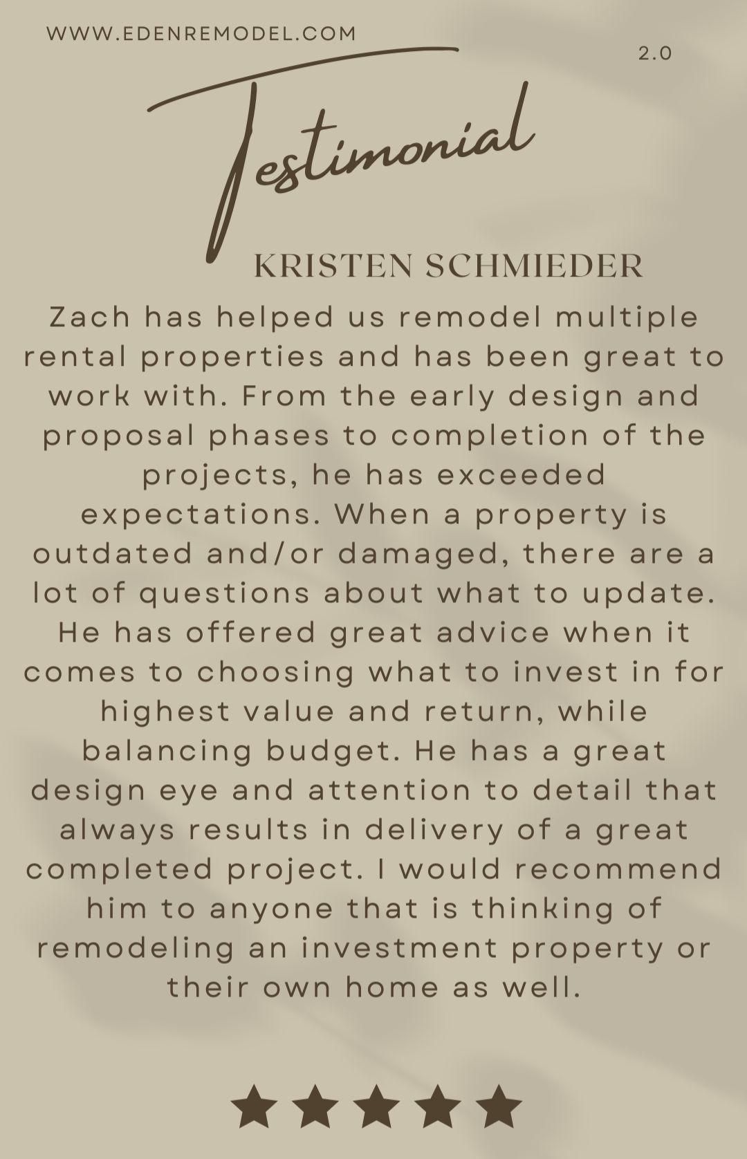  for Eden Remodeling LLC in Tucson, AZ