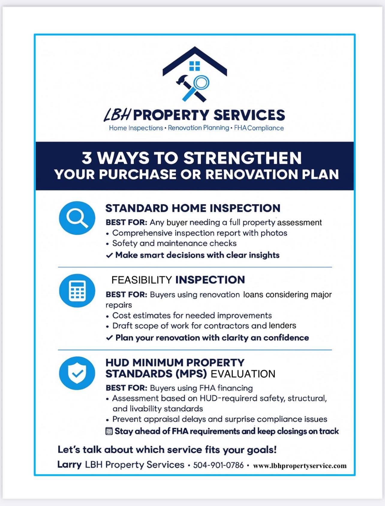  for LBH Property Services in New Orleans, LA