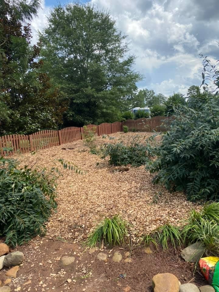 Landscaping for JIF Concrete Services in Greenville, SC