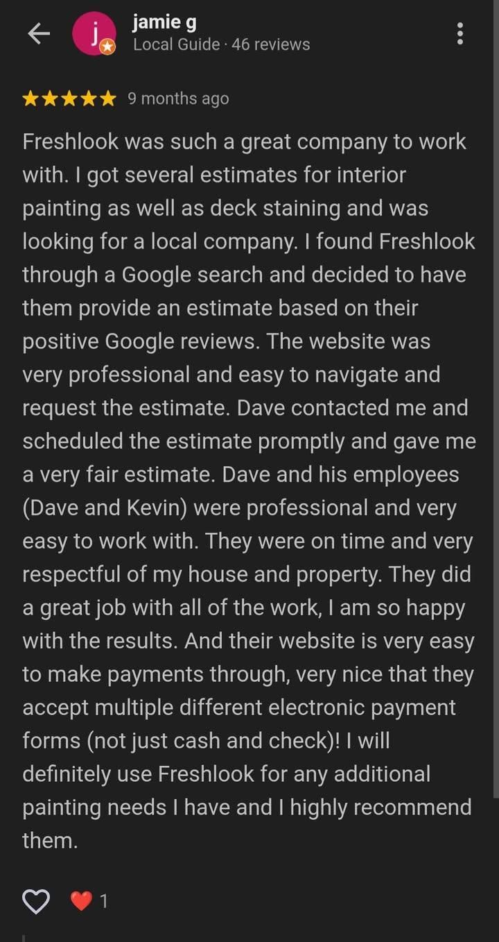 All Photos for Freshlook Painting LLC in Springfield, PA