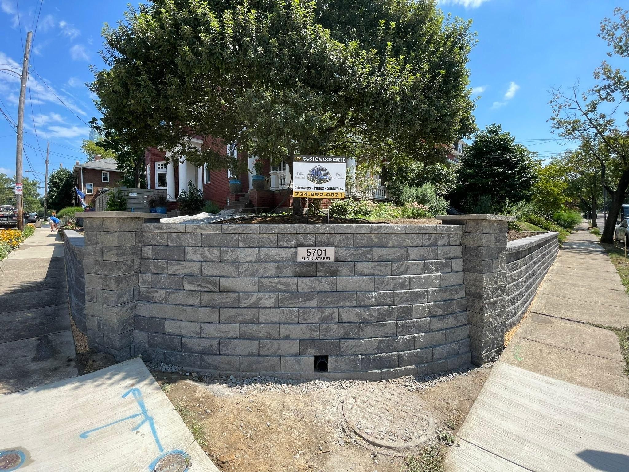  for STS Custom Concrete in Butler County, PA