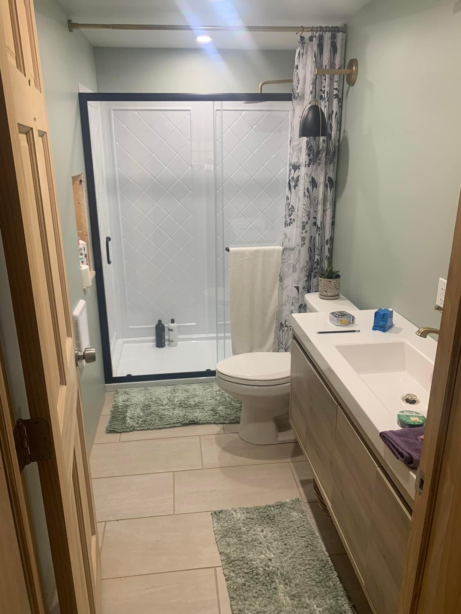 Bathroom Renovation for L.R. Platt Construction in Boonville, New York