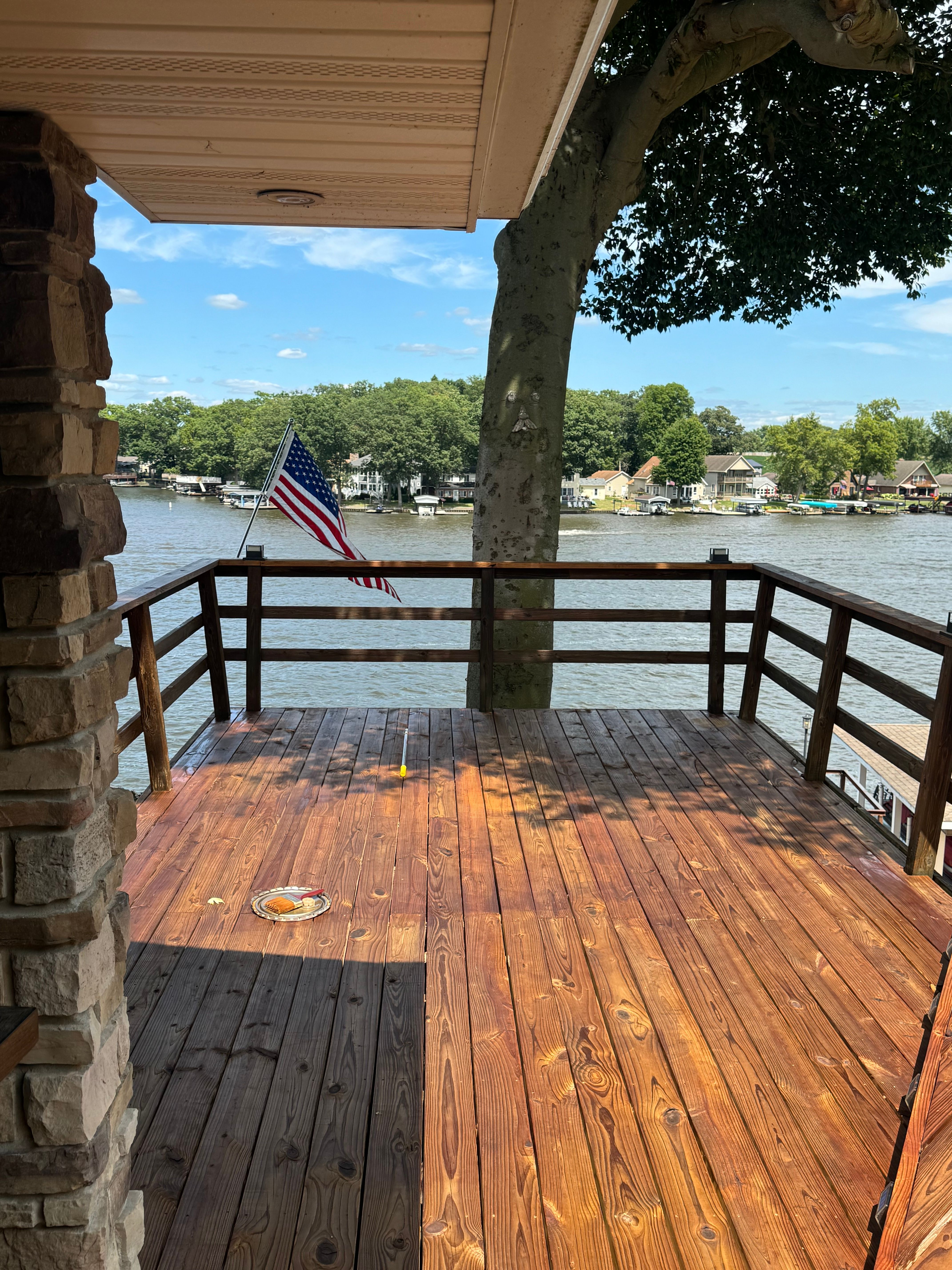 Staining for Risner Construction in De Motte, IN