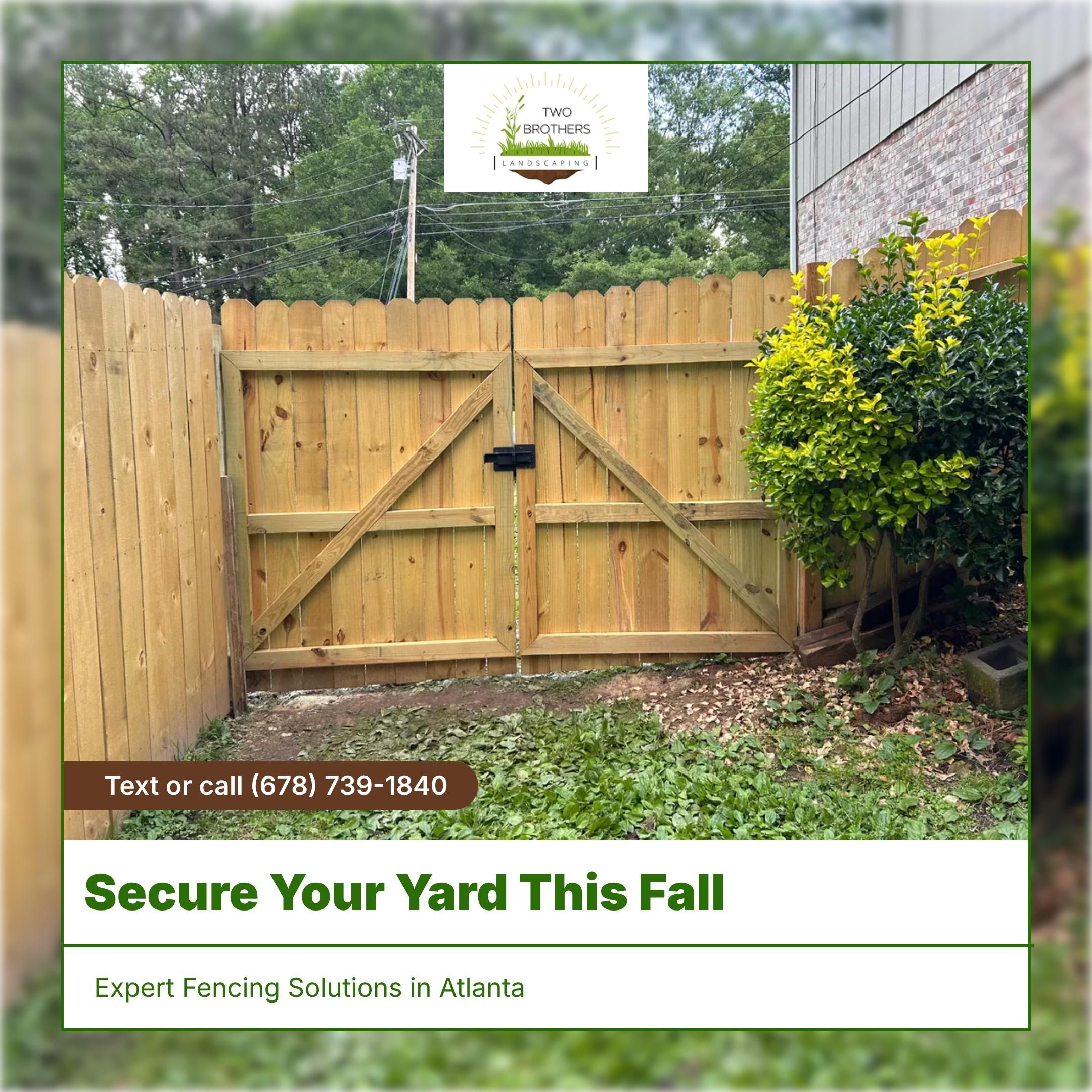  for Two Brothers Landscaping in Atlanta, Georgia