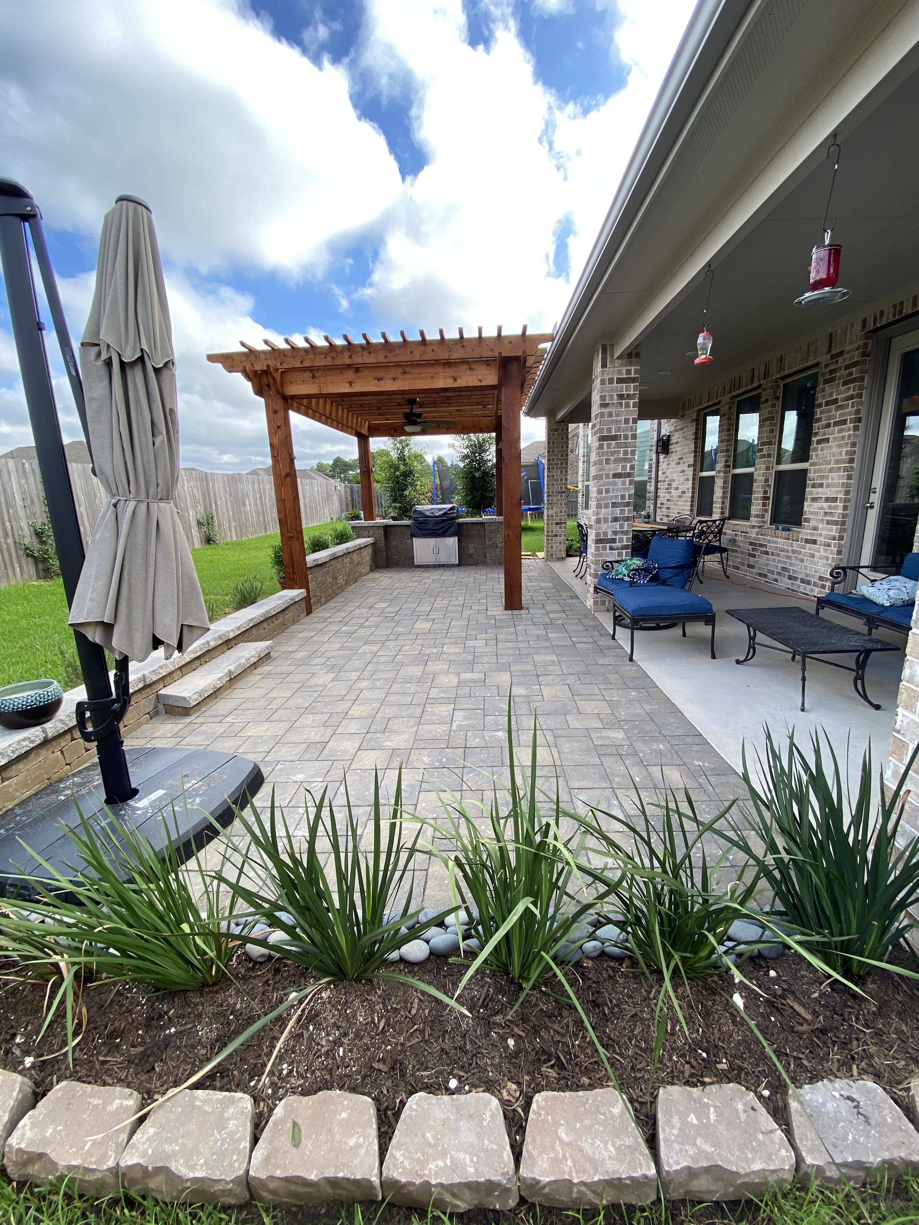 Outdoor Features for Atlas Land Design in Creekside Park, TX