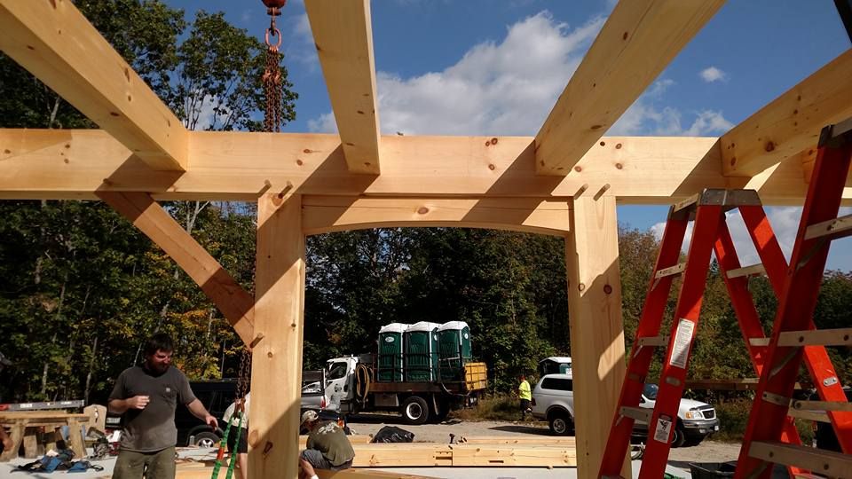 Exterior Renovations for Dresser Timber Frames in Dedham, ME