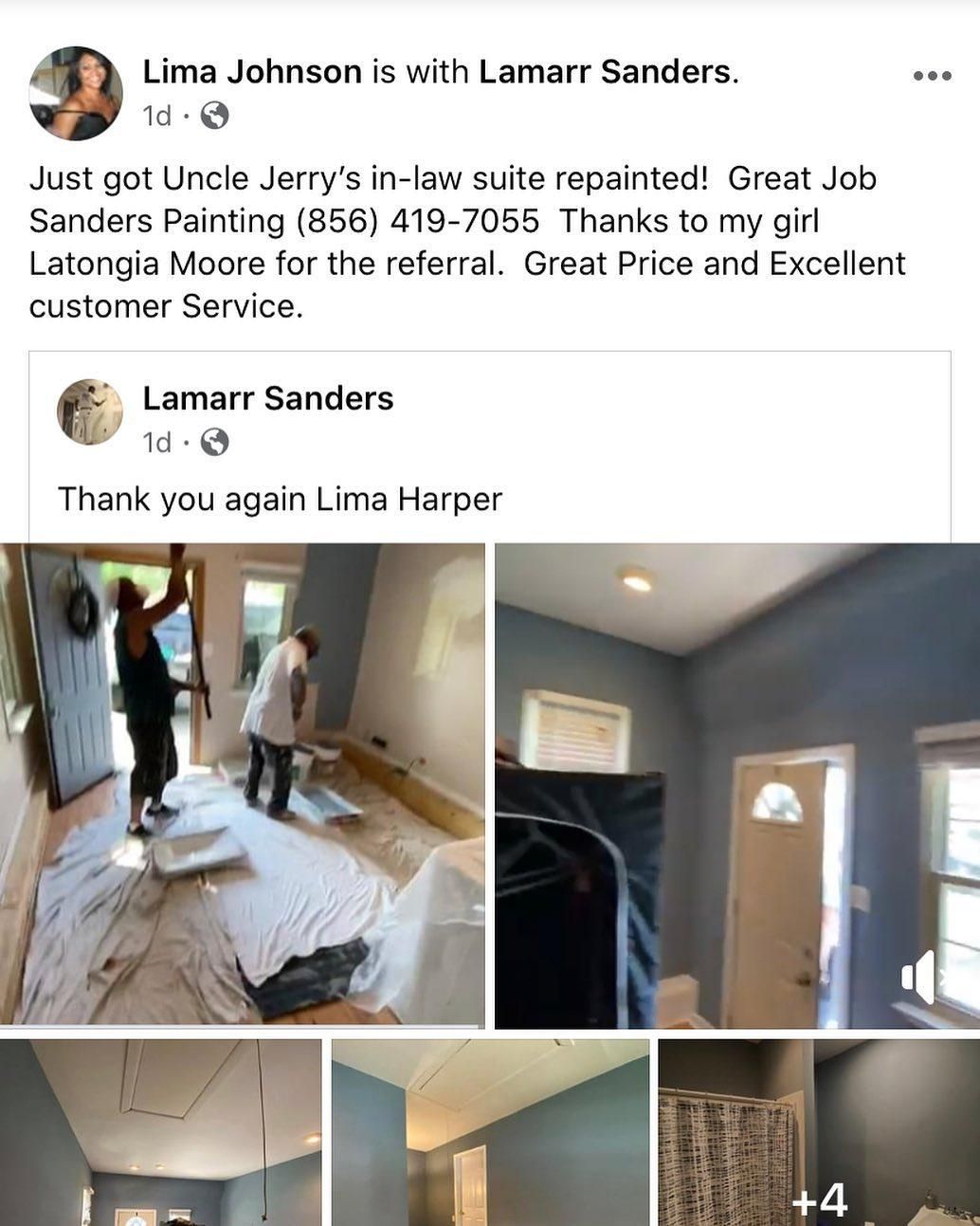  for Sanders Painting LLC in Brooklawn , NJ