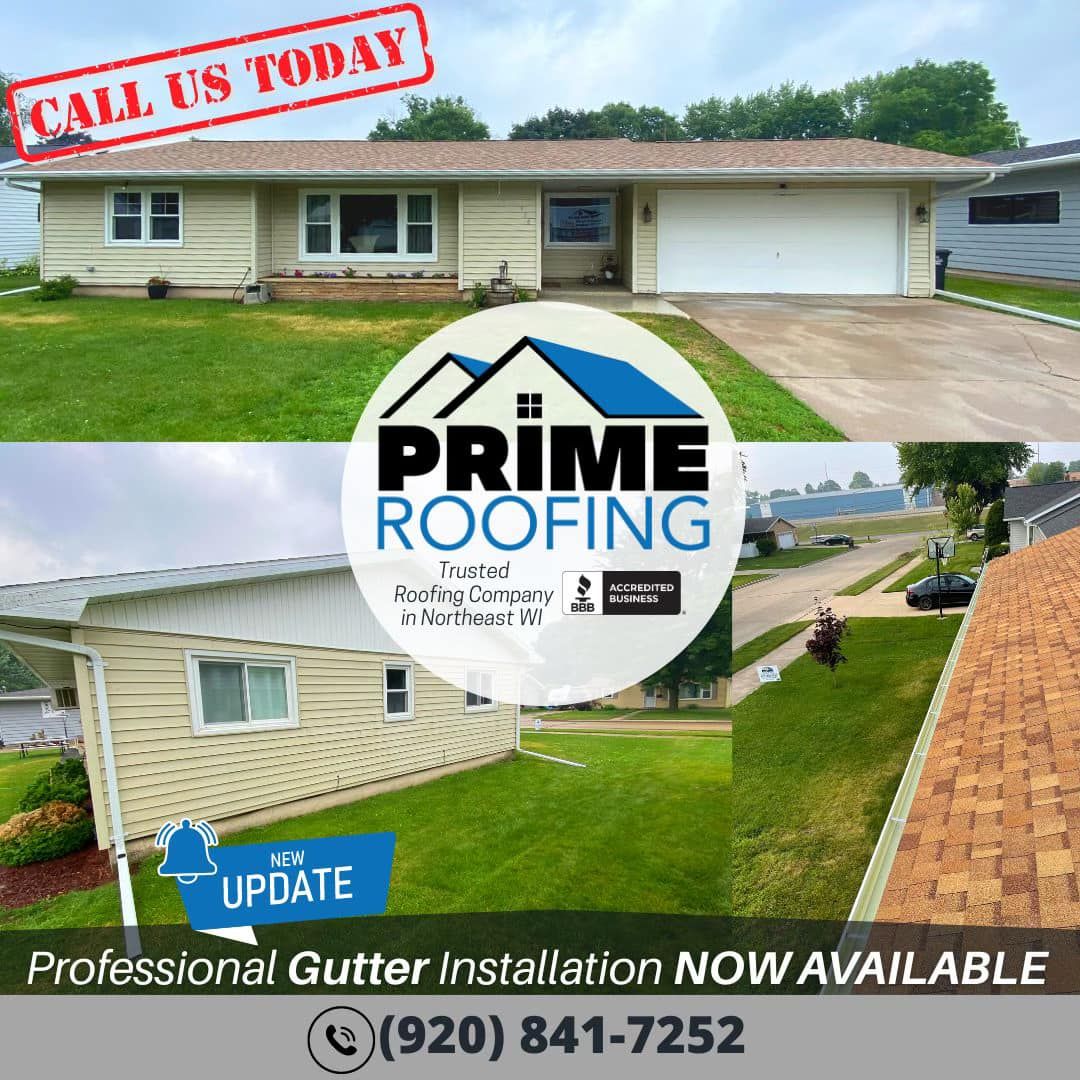  for Prime Roofing LLC in Menasha, WI