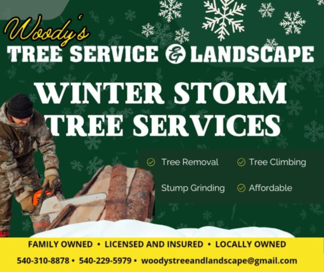  for Woody's Tree and Landscape in Fredericksburg, VA