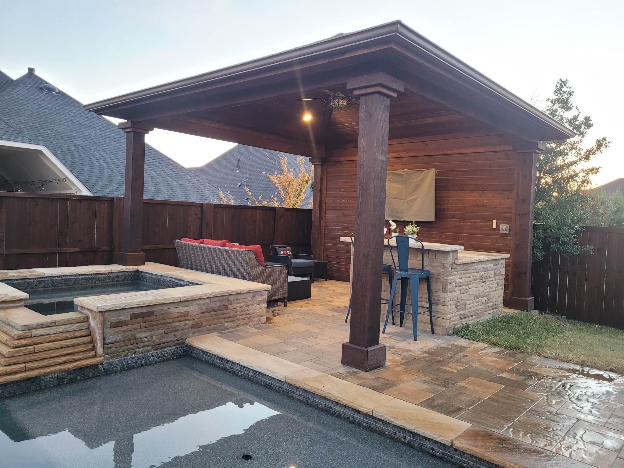 Outdoor Wood for Armor Fence Staining in Highland Village, TX