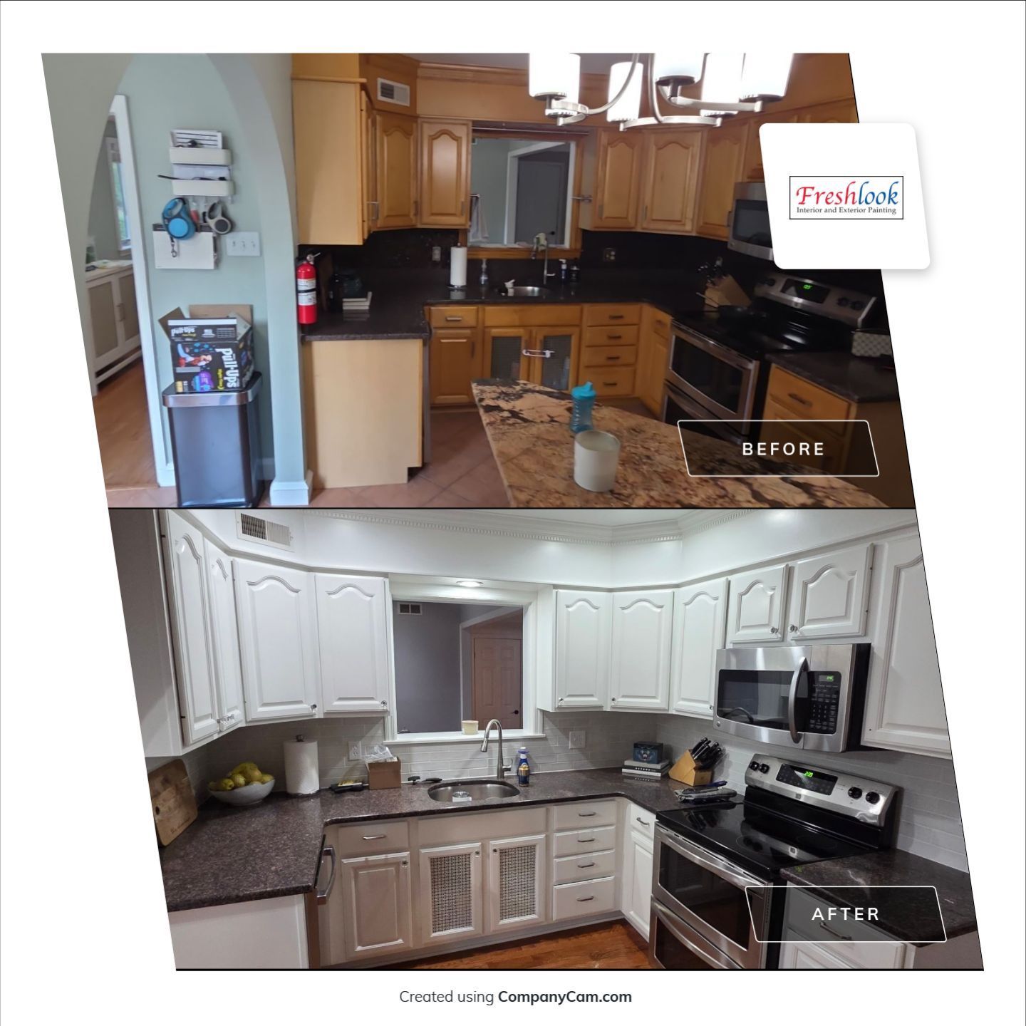 Kitchen Cabinet Transformations for Freshlook Painting LLC in Springfield, PA
