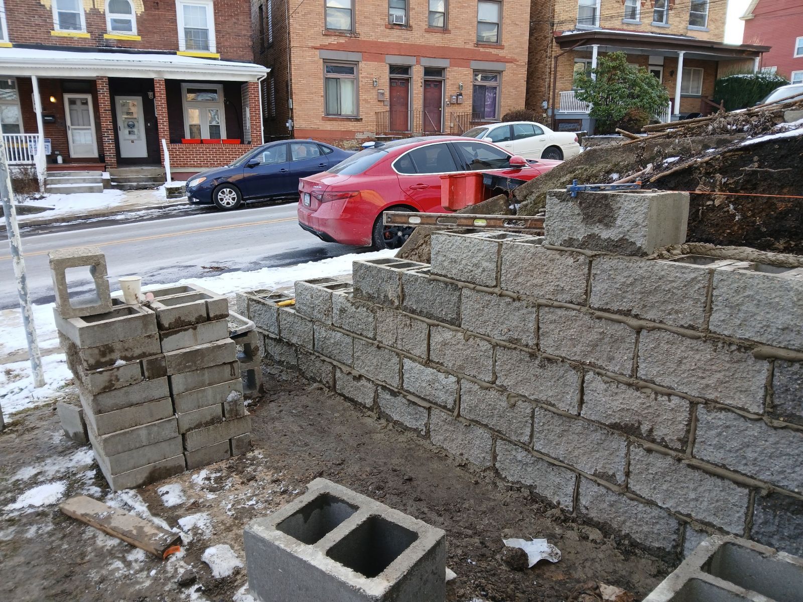 Retaining Wall  for Joseph Little Home Improvements in Pittsburgh, PA