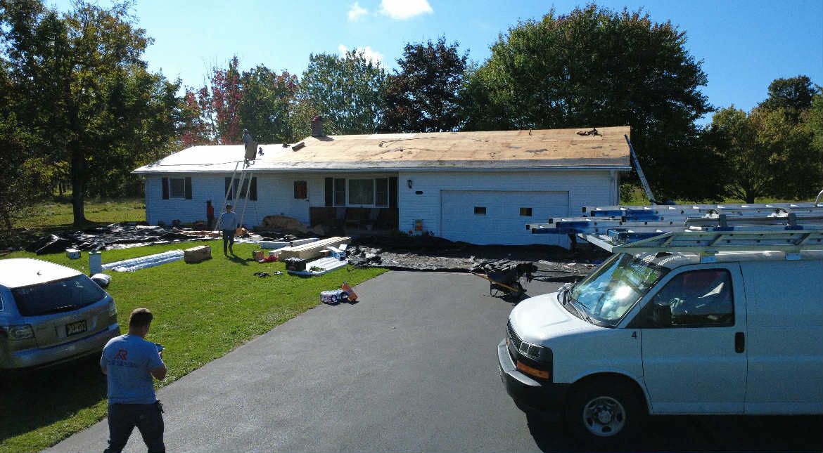 Roofing Installation for RFK Contracting in Wolcott, NY