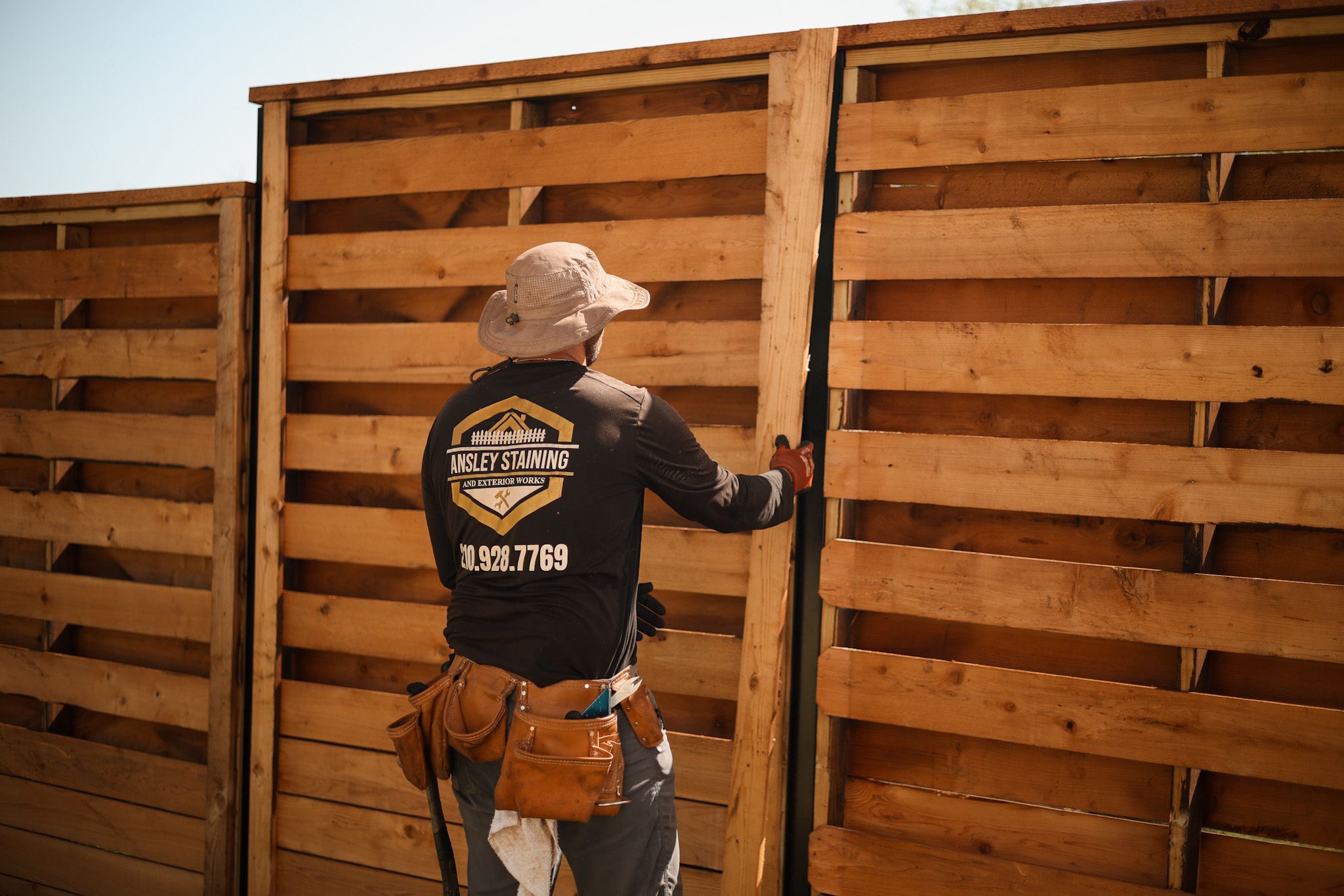 Fence Staining for Ansley Staining and Exterior Works in New Braunfels, TX