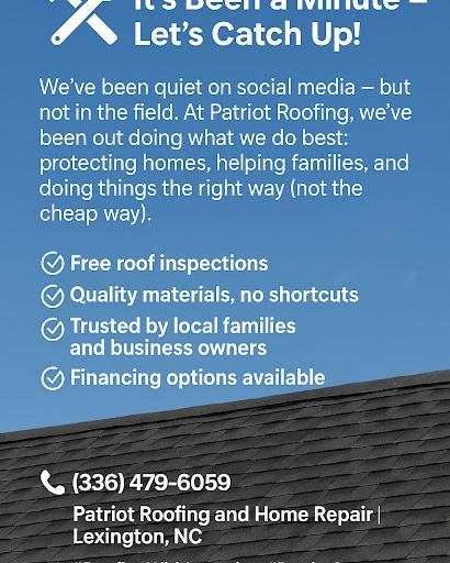  for Patriot Roofing and Home Repair, LLC in Lexington, NC