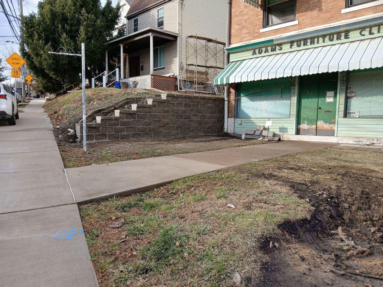 Retaining Wall  for Joseph Little Home Improvements in Pittsburgh, PA