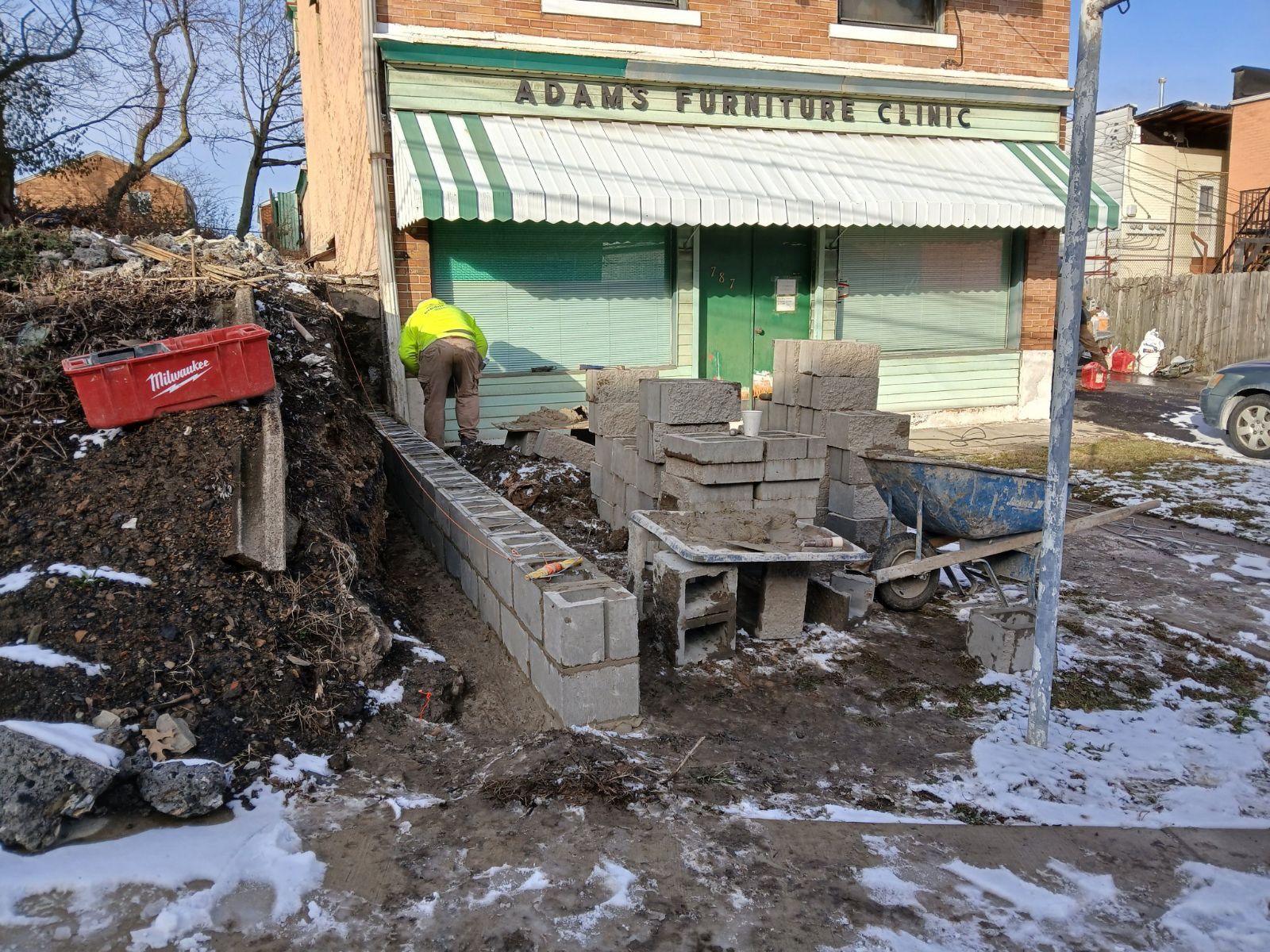 Retaining Wall  for Joseph Little Home Improvements in Pittsburgh, PA