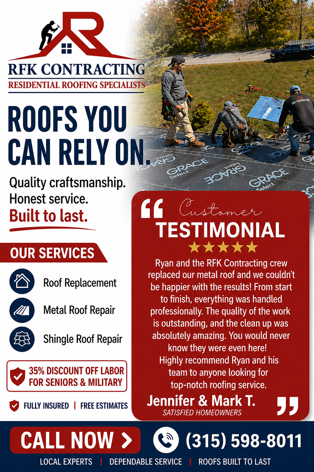  for RFK Contracting in Martville, NY