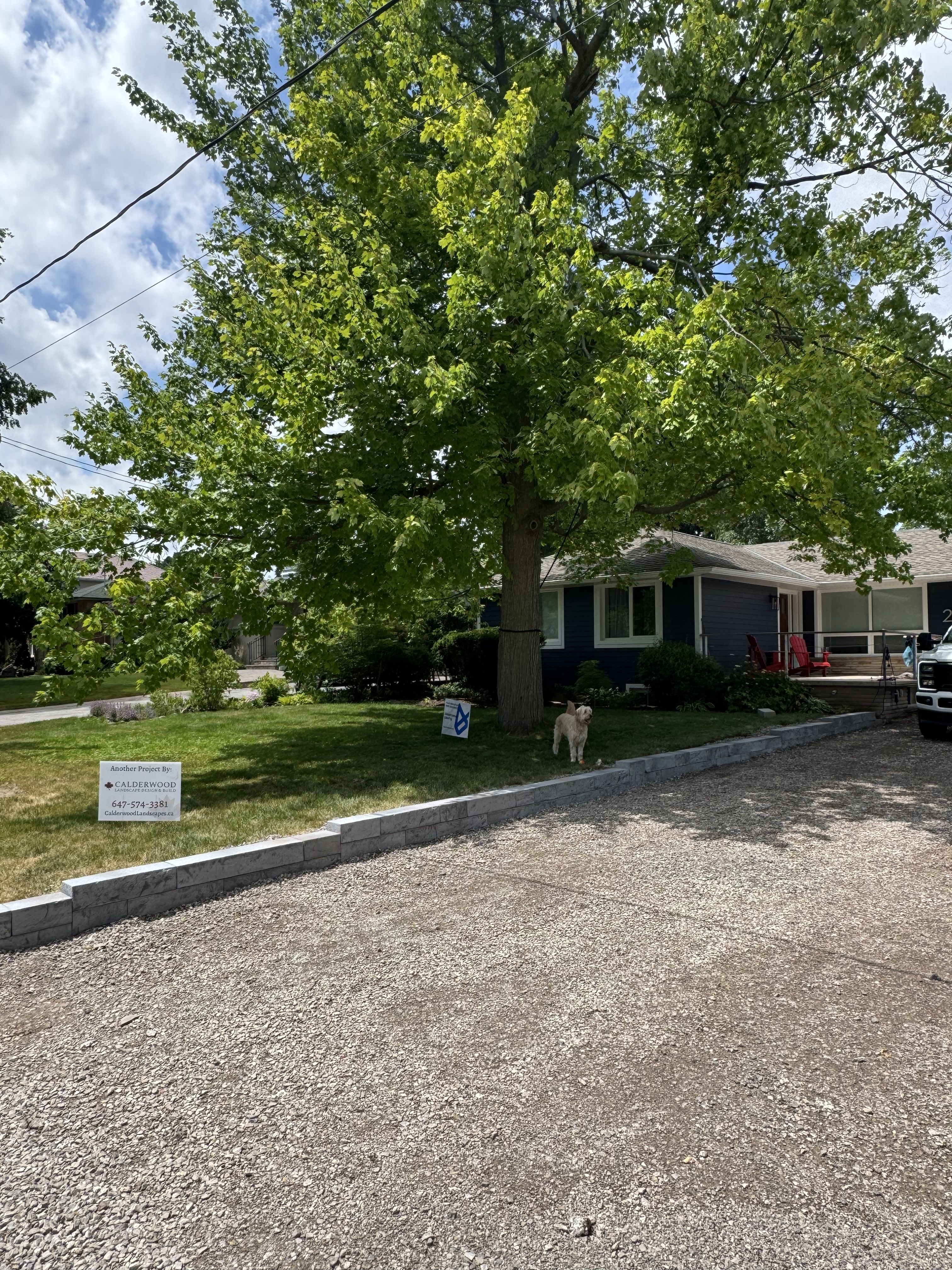 Landscape Construction for Calderwood Landscapes in Oakville, ON