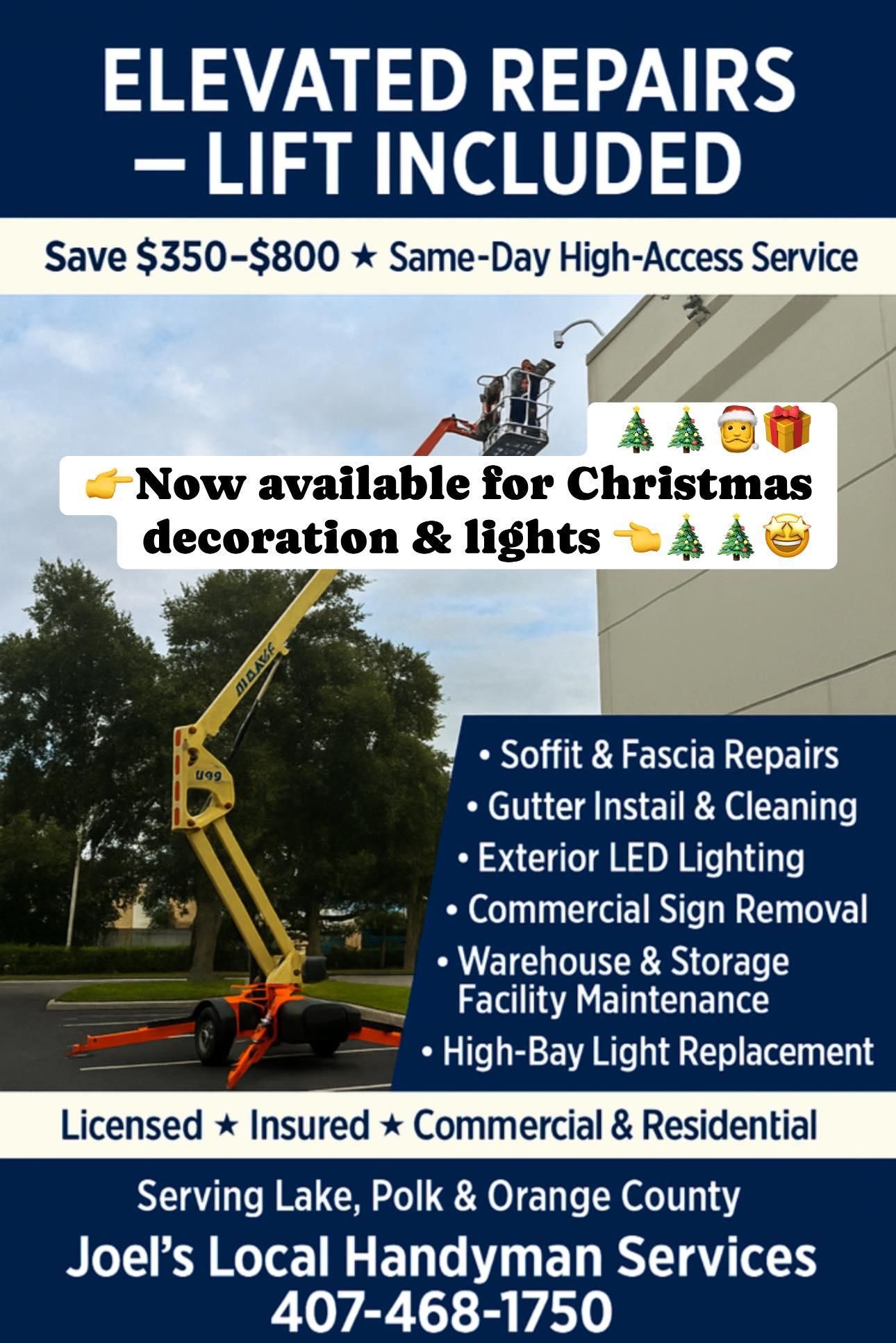  for Joel's Local Handyman Services in Clermont, FL