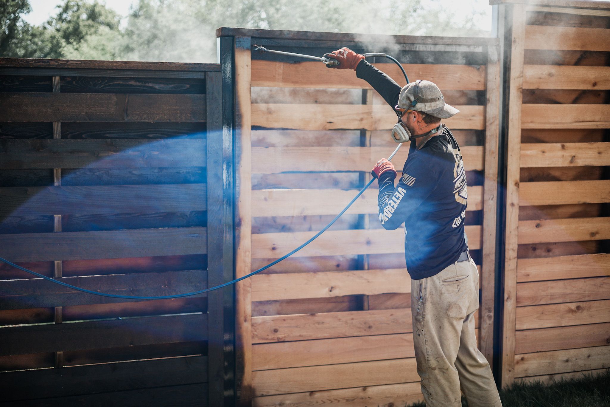 Fence Staining for Ansley Staining and Exterior Works in New Braunfels, TX