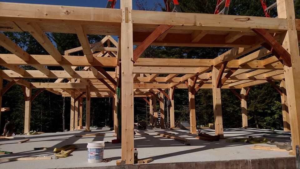 Exterior Renovations for Dresser Timber Frames in Dedham, ME