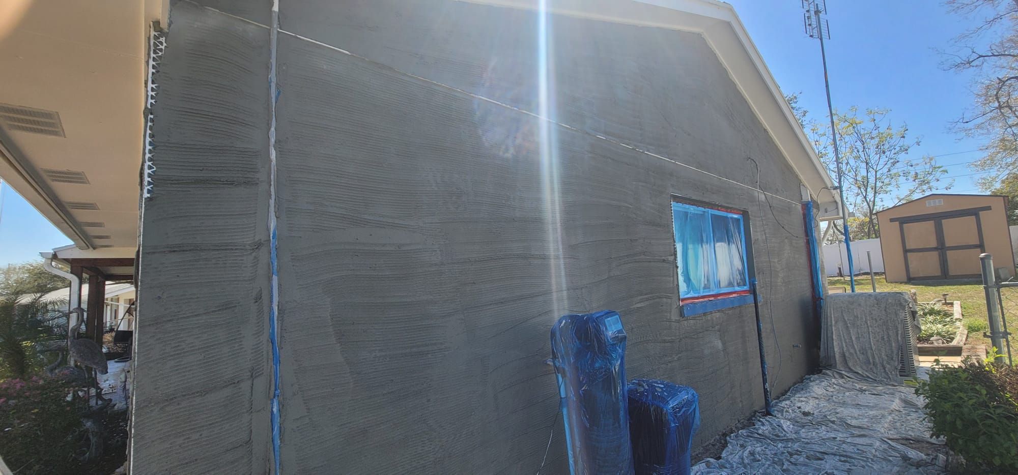 Stucco repairs for Refresh Painting in Wesley Chapel, FL