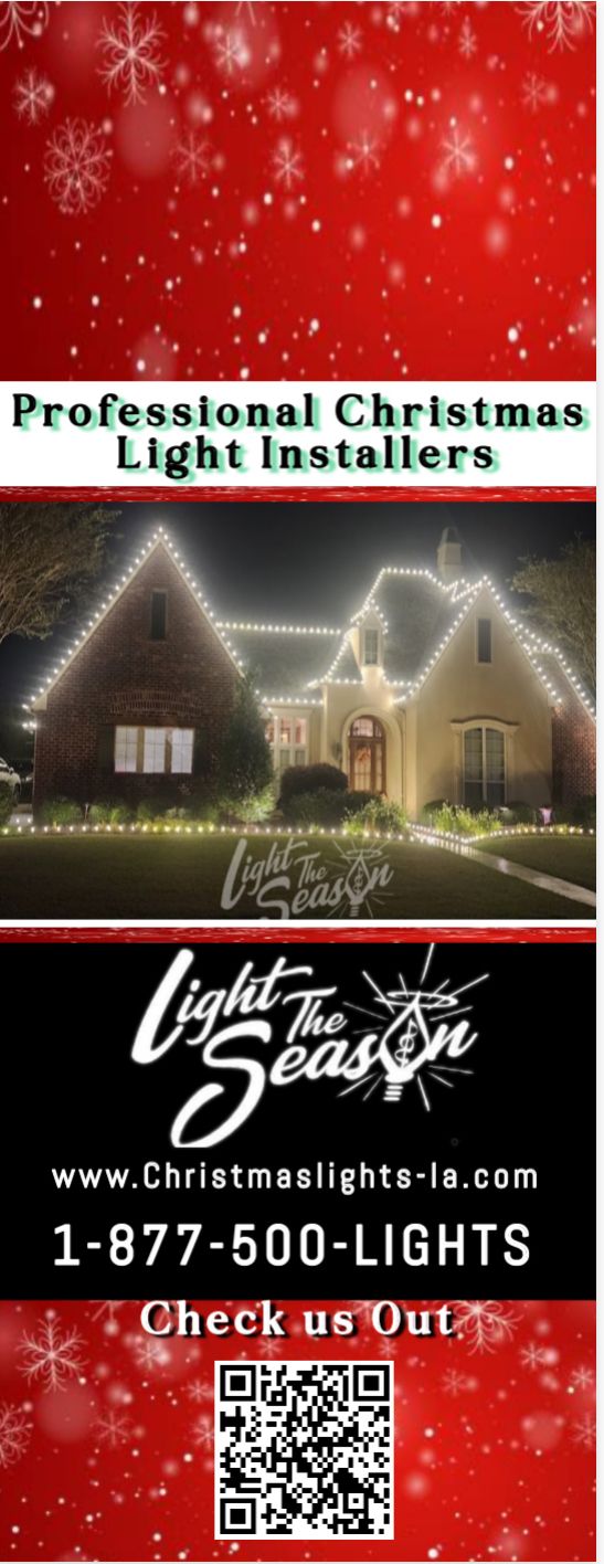 Christmas Lights Installation for Light The Season in Lafayette Parish,  LA