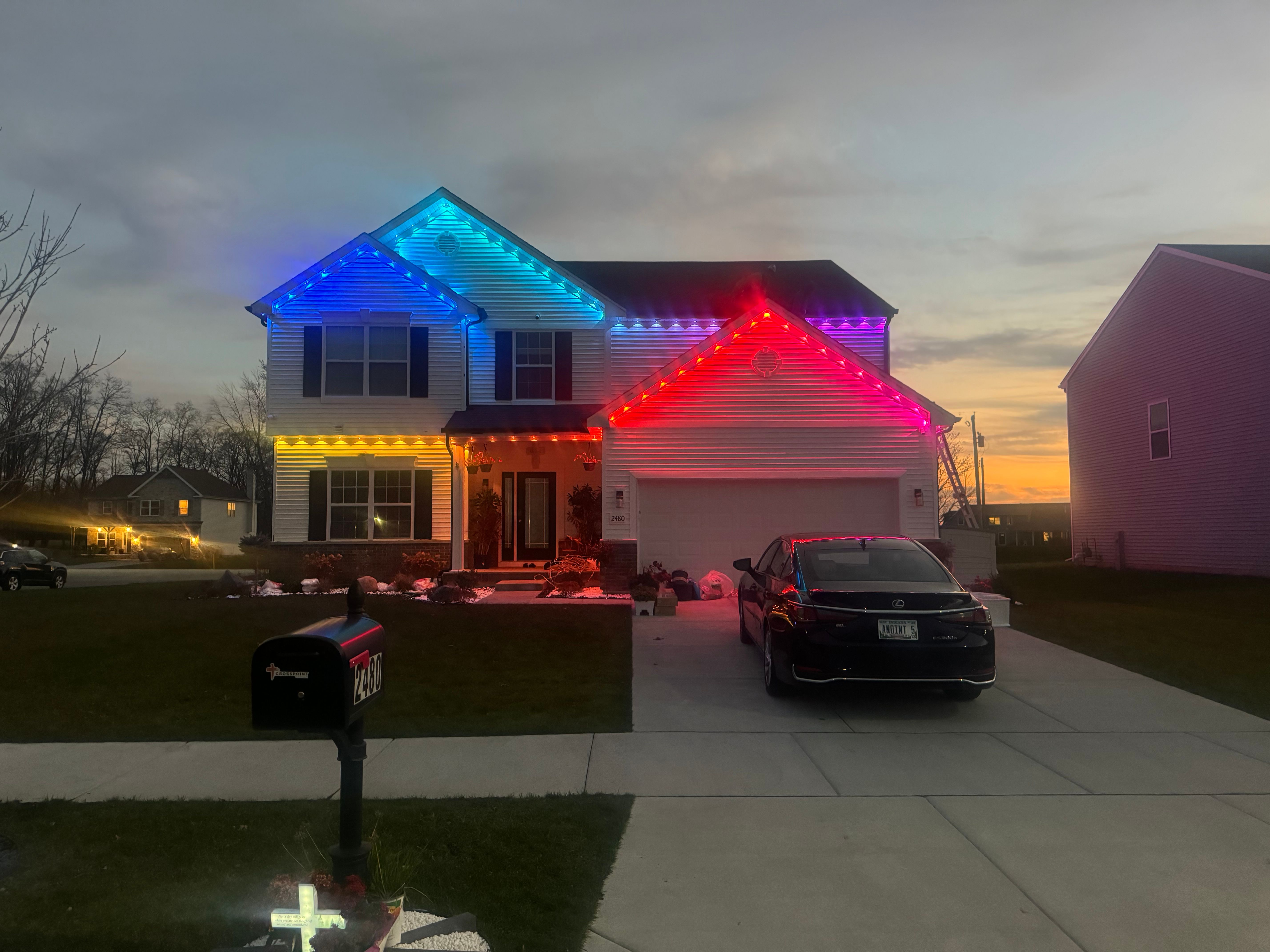 Outdoor Lighting for Risner Construction in De Motte, IN