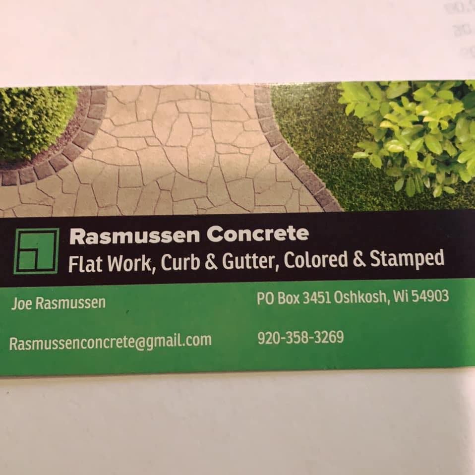  for Rasmussen Concrete in Appleton, WI