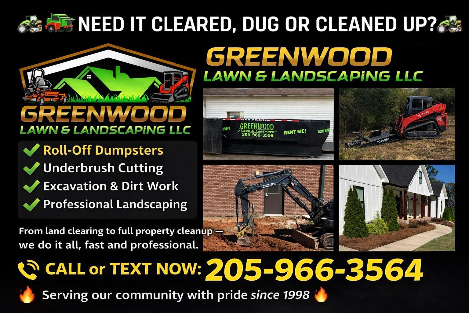  for Greenwood Lawn & Landscaping LLC in Talladega, Alabama